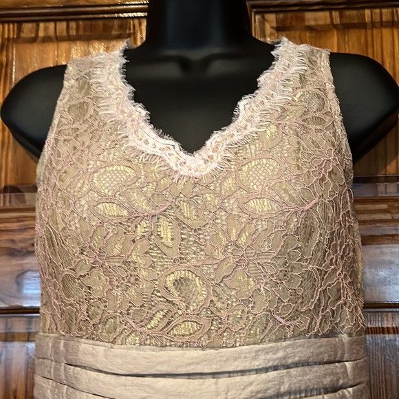 NWOT Tan & Black Detailed Dress - Picture 4 of 5